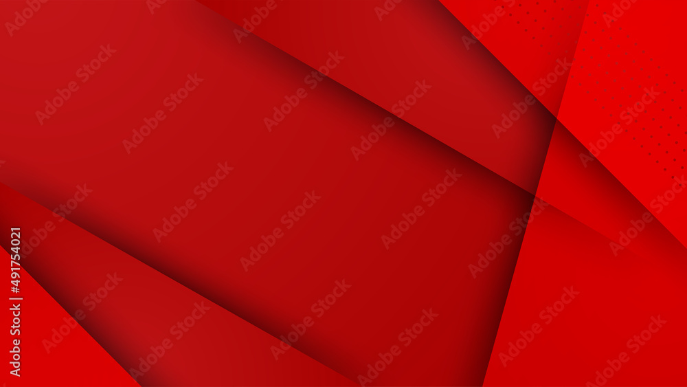 Obraz premium Modern red abstract background paper shine and layer element vector for presentation design. Suit for business, corporate, institution, party, festive, seminar, and talks.