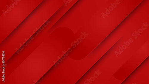 Modern red abstract background paper shine and layer element vector for presentation design. Suit for business, corporate, institution, party, festive, seminar, and talks.