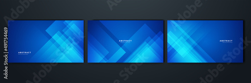 Modern dark blue abstract background paper shine and layer element vector for presentation design. Suit for business, corporate, institution, party, festive, seminar, and talks.