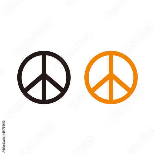 Peace set icon vector illustration sign	