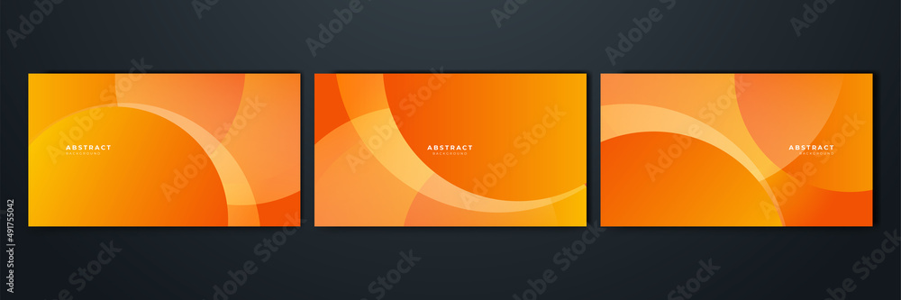 Naklejka premium Modern orange yellow abstract background paper shine and layer element vector for presentation design. Suit for business, corporate, institution, party, festive, seminar, and talks.