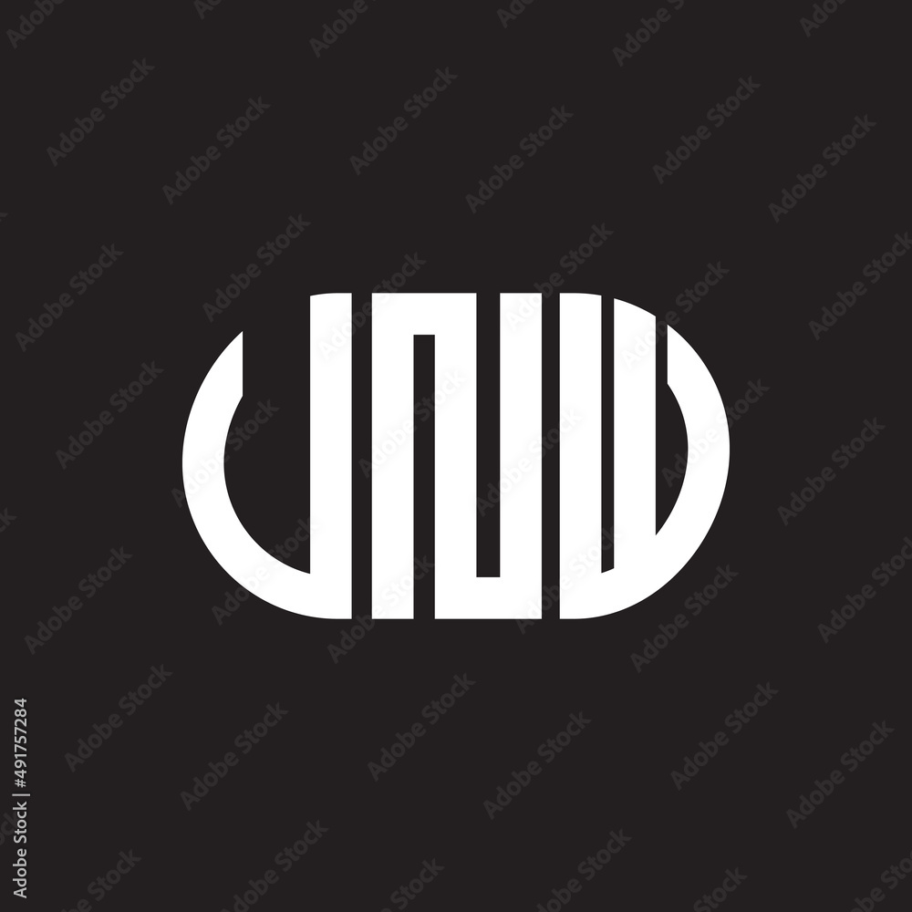VNW letter logo design. VNW monogram initials letter logo concept. VNW letter design in black background. VNW letter logo design. VNW monogram initials letter logo concept. VNW letter design in black background.