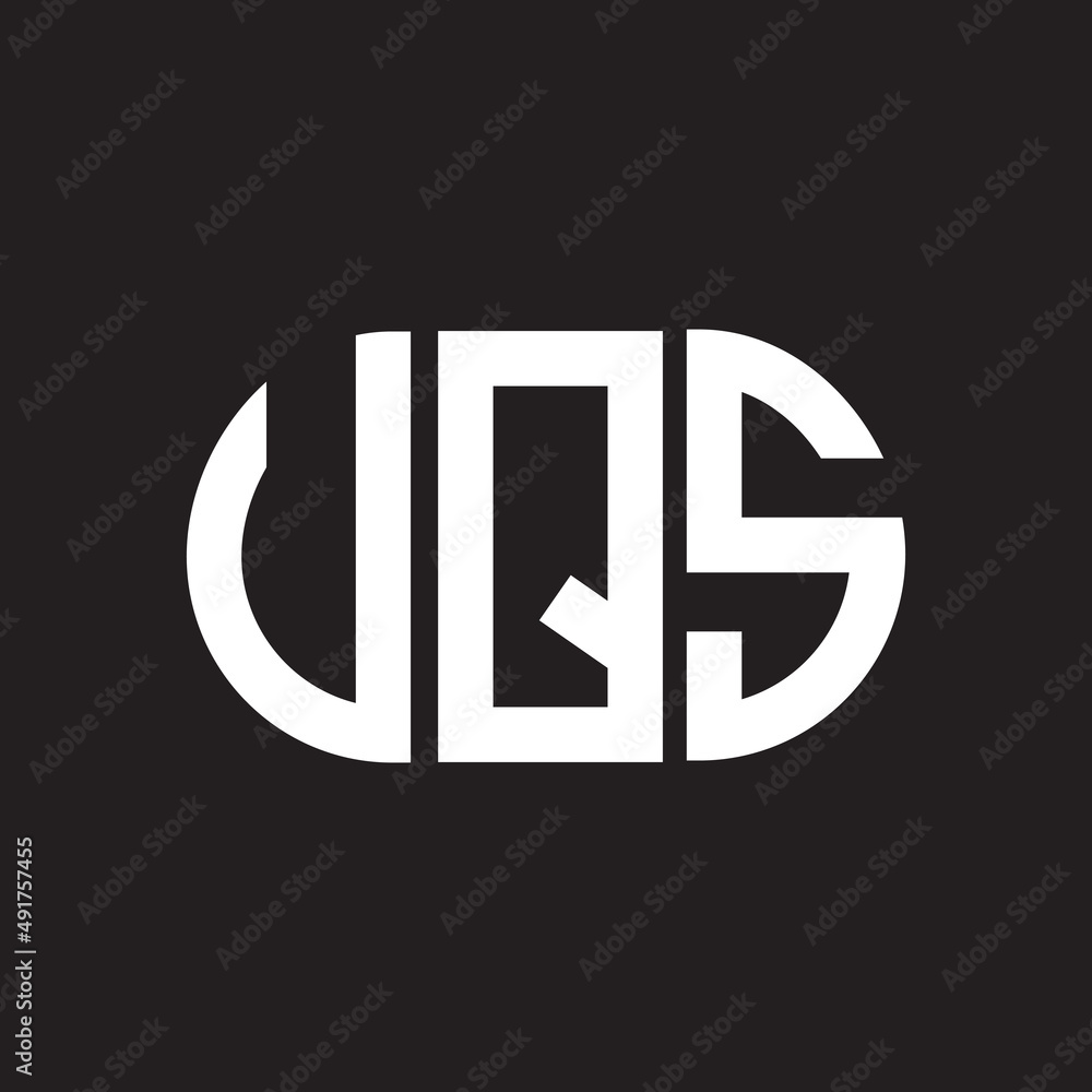 VQS letter logo design. VQS monogram initials letter logo concept. VQS letter design in black background. VQS letter logo design. VQS monogram initials letter logo concept. VQS letter design in black background.