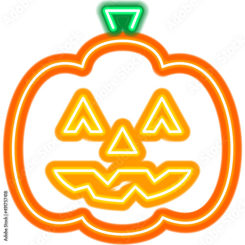 Halloween Pumpkin Neon