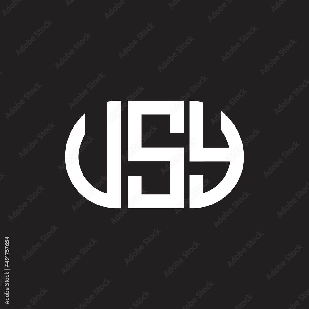 VSY letter logo design. VSY monogram initials letter logo concept. VSY letter design in black background. VSY letter logo design. VSY monogram initials letter logo concept. VSY letter design in black background.