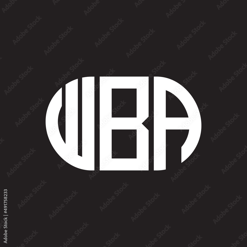 WBA letter logo design. WBA monogram initials letter logo concept. WBA letter design in black background. WBA letter logo design. WBA monogram initials letter logo concept. WBA letter design in black background.