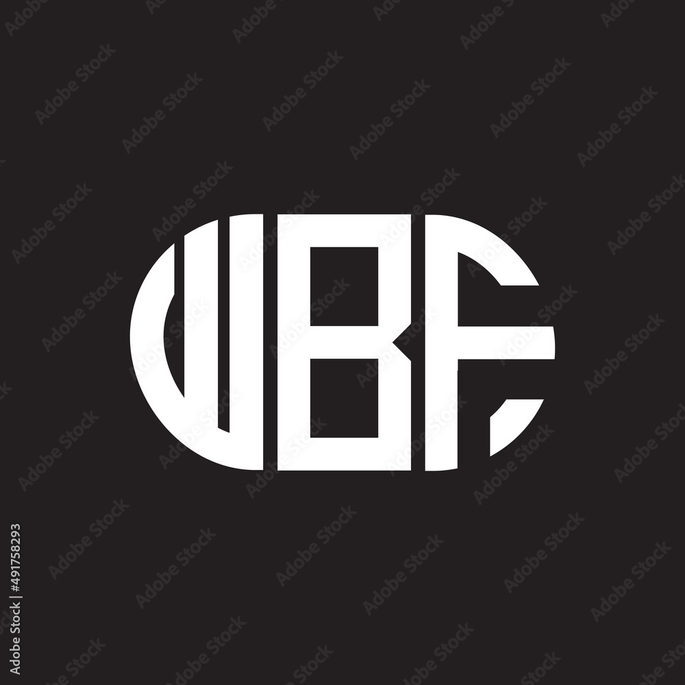 WBF letter logo design. WBF monogram initials letter logo concept. WBF letter design in black background. WBF letter logo design. WBF monogram initials letter logo concept. WBF letter design in black background.