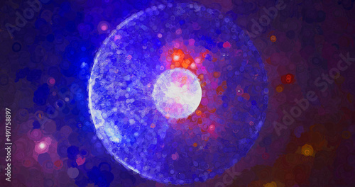 abstract dark blue space luxury elegant universe with galaxy star dynamic stardust vintage pattern on dark space.