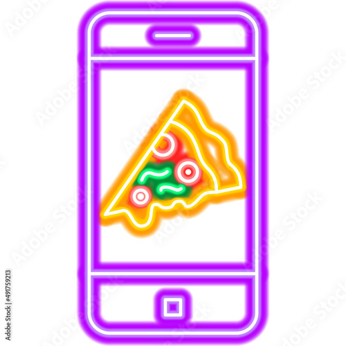 Pizza Order Neon