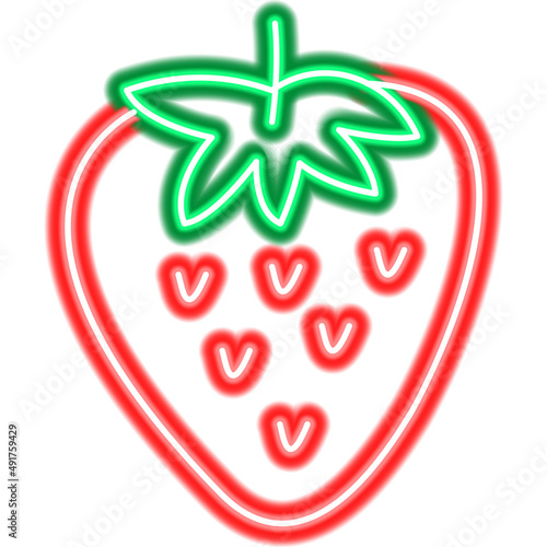 Strawberry Fruit Neon
