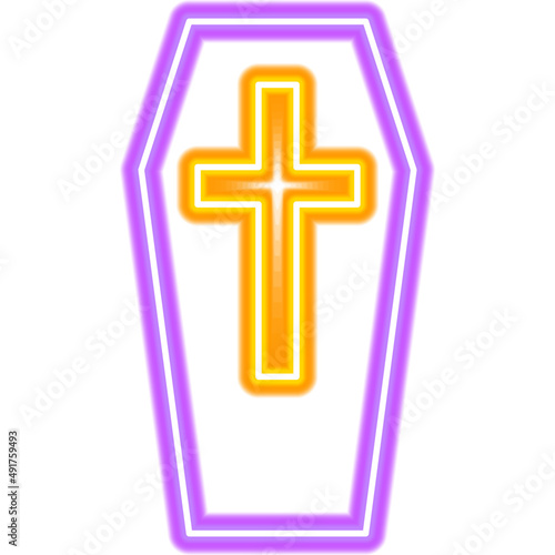 Tombstone Neon Icon