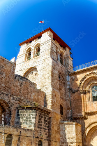 The Church of the Holy Sepulchre, fragments of exterior, Jerusalem, Israel.