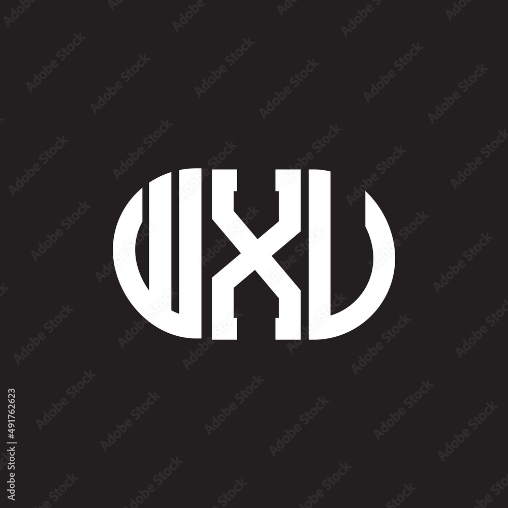 Obraz premium WXV letter logo design. WXV monogram initials letter logo concept. WXV letter design in black background.
