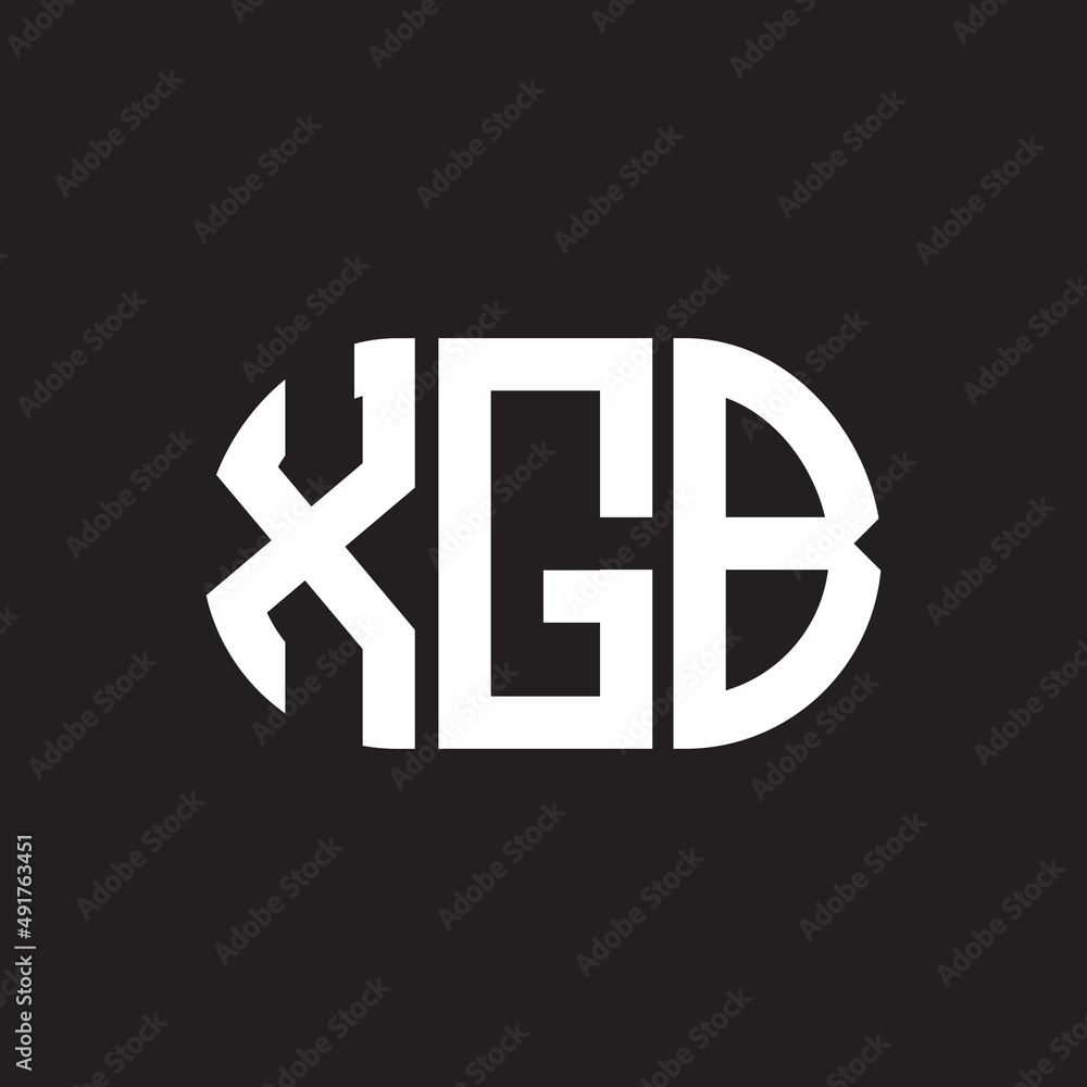 XGB letter logo design. XGB monogram initials letter logo concept. XGB letter design in black background. XGB letter logo design. XGB monogram initials letter logo concept. XGB letter design in black background.