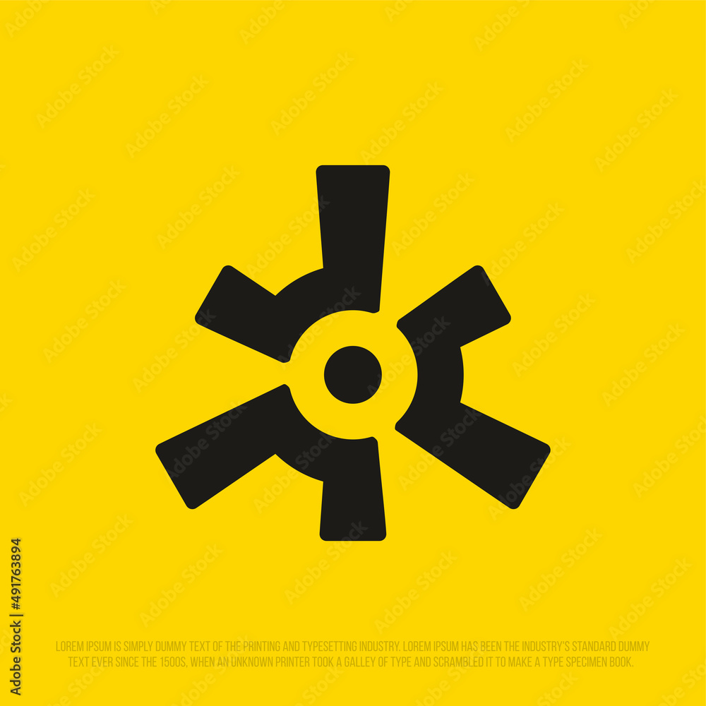 A modern professional set of icons with the image of gear A modern professional set of icons with the image of gear