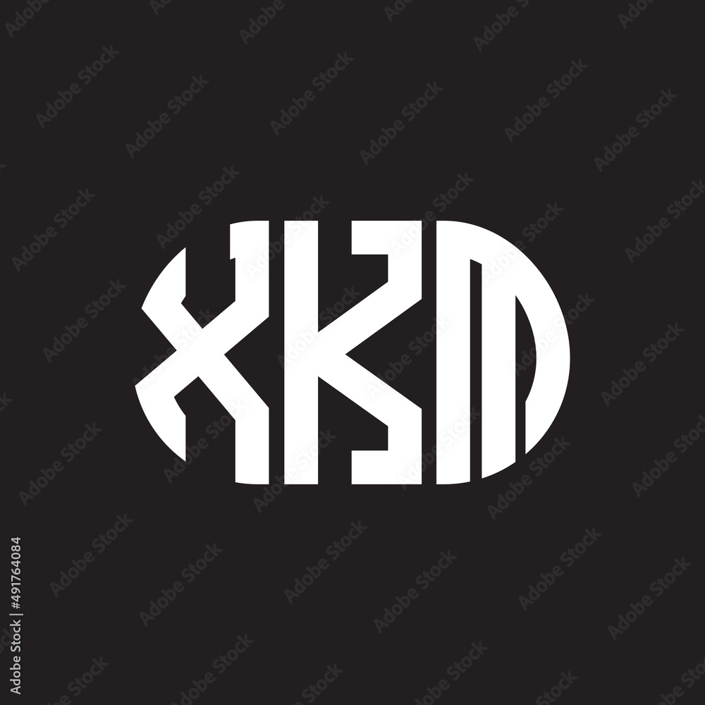 XKM letter logo design. XKM monogram initials letter logo concept. XKM letter design in black background. XKM letter logo design. XKM monogram initials letter logo concept. XKM letter design in black background.