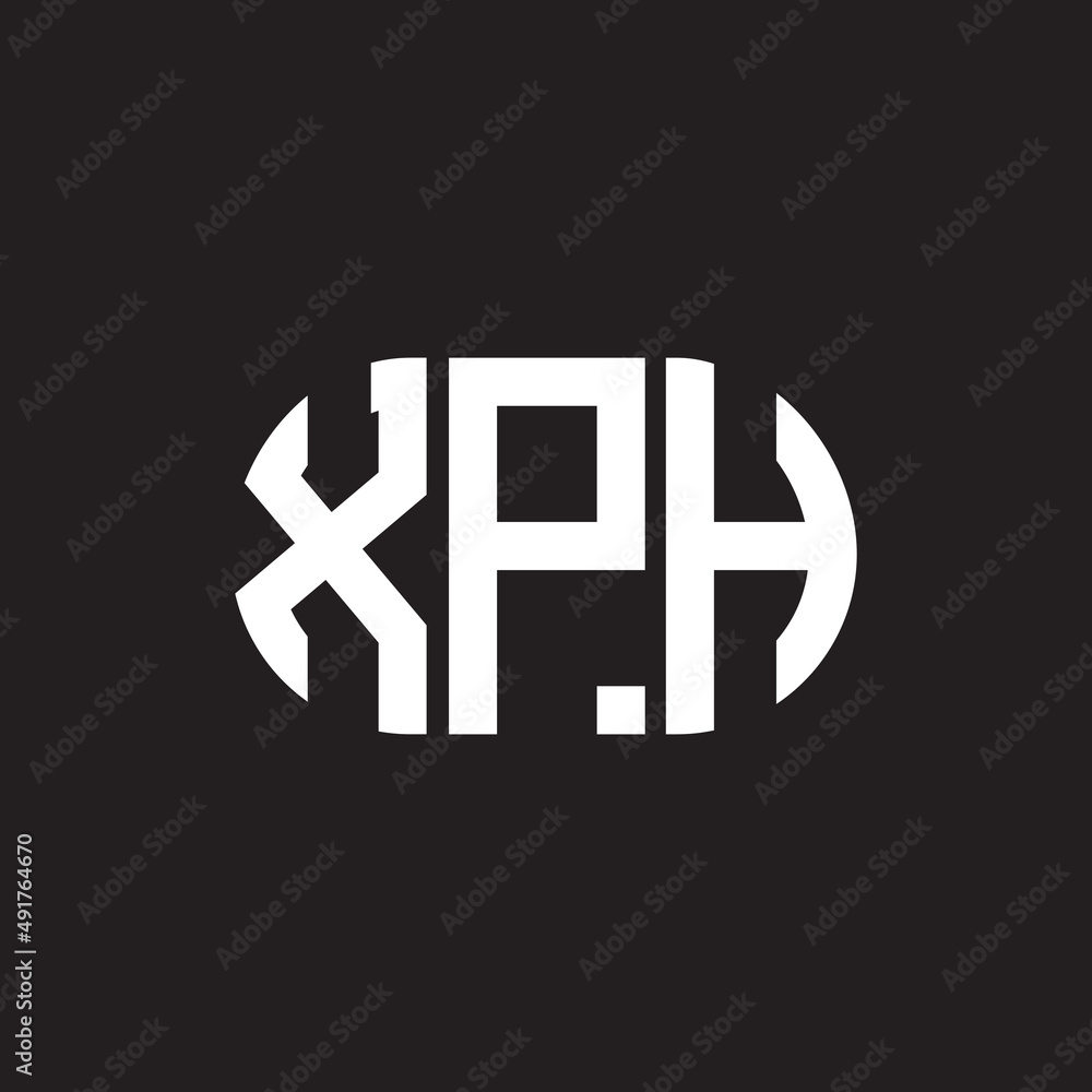 XPH letter logo design. XPH monogram initials letter logo concept. XPH letter design in black background. XPH letter logo design. XPH monogram initials letter logo concept. XPH letter design in black background.
