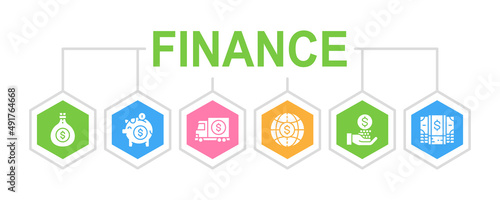 Money and Banking vector illustration concept. Chatbot, Database, Big Data promotion banner isolated on white background.