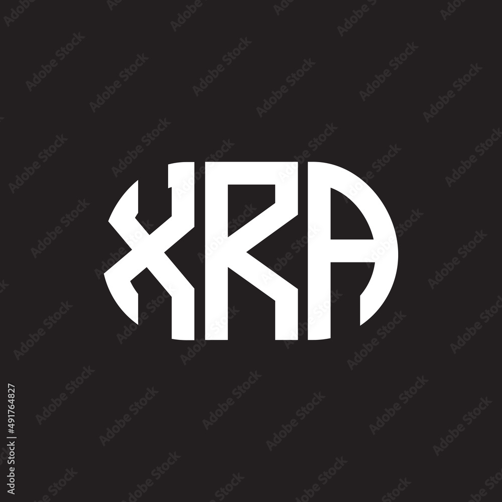 XRA letter logo design. XRA monogram initials letter logo concept. XRA letter design in black background. XRA letter logo design. XRA monogram initials letter logo concept. XRA letter design in black background.