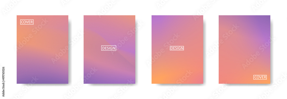 Collection of gradient background for poster flyer banner