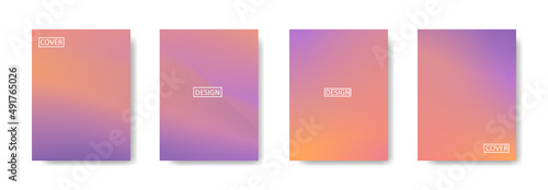 Collection of gradient background for poster flyer banner