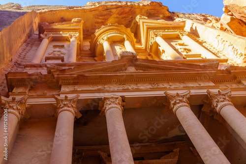 Treasury (Al-Khazneh) in the ancient Nabatean city of Petra