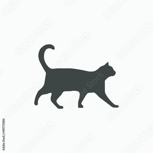 cat, pet, animal, kitten icon vector isolated