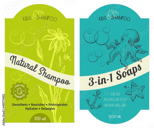 Natural shampoo and soap, nourishment for skin