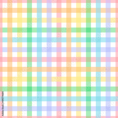 Seamless pattern multicolored buffalo plaid vector illustration
