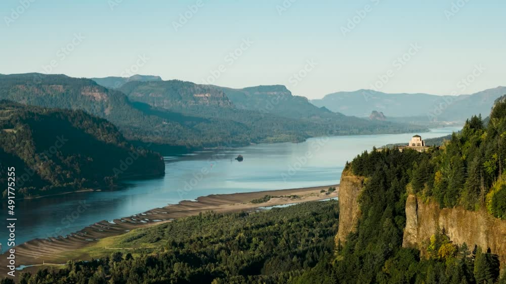 Columbia River Gorge Sunset Timelapse at Vista House Columbia River Gorge Sunset Timelapse at Vista House