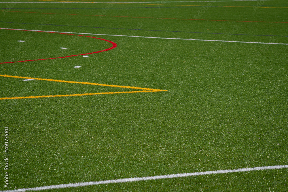 Sports Filed Details - Lines, Patterns, Turf, Goals