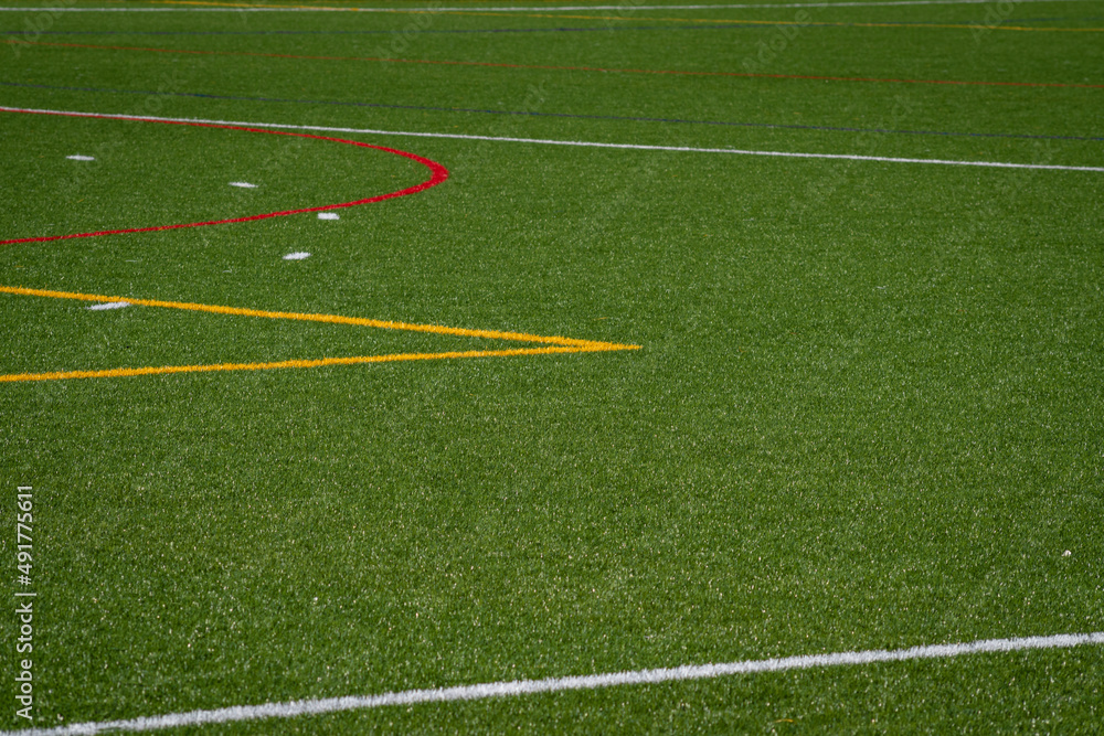 Sports Filed Details - Lines, Patterns, Turf, Goals Sports Filed Details - Lines, Patterns, Turf, Goals