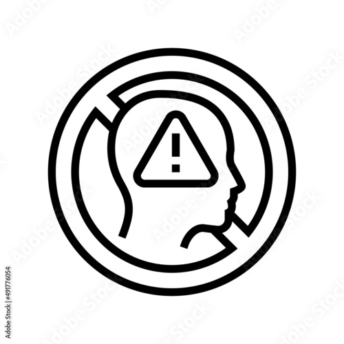 cancel culture line icon vector. cancel culture sign. isolated contour symbol black illustration