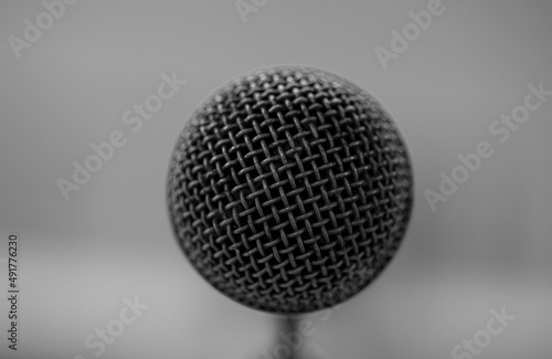 microphone isolated on black