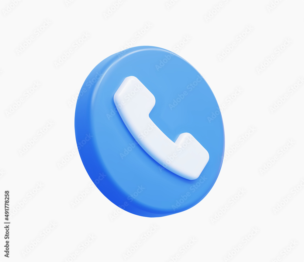 3D Realistic Phone Call Button vector illustration 3D Realistic Phone Call Button vector illustration
