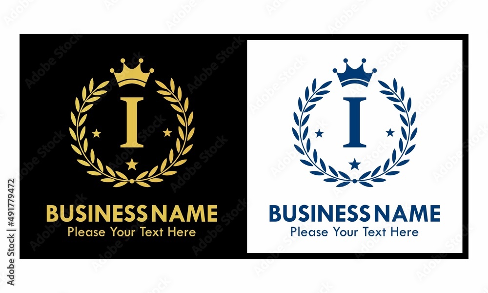 Letter i crown logo design template illustration. suitable for fashion, brand, kingdom, crown, identity Letter i crown logo design template illustration. suitable for fashion, brand, kingdom, crown, identity