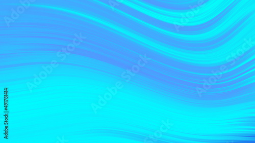 Calm blue abstract background. Liquid flowing paint in gradient blue colors on a vibrant colorful surface. Spectacular, bright happy backdrop concept