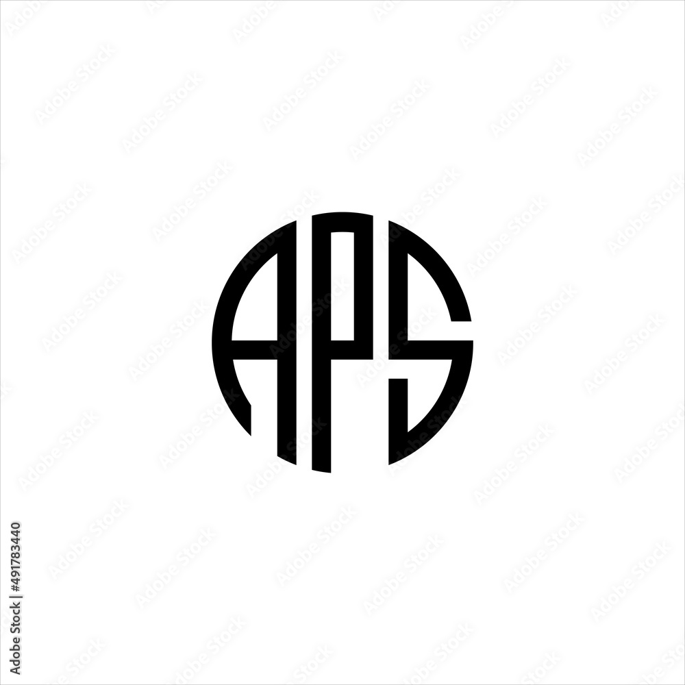 APS Initial Letter Logo Design with Abstract Circle for Modern Business and Marketing Solutions APS Initial Letter Logo Design with Abstract Circle for Modern Business and Marketing Solutions