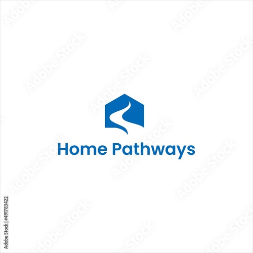 home pathway logo for real estate vector