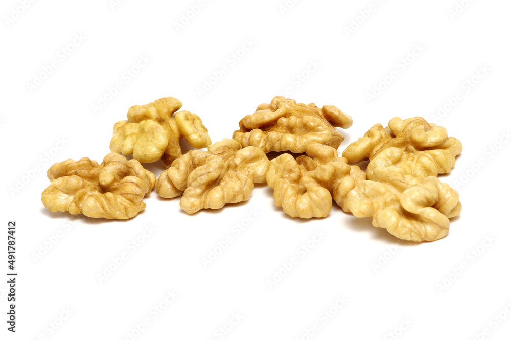 Walnuts isolated on white Walnuts isolated on white