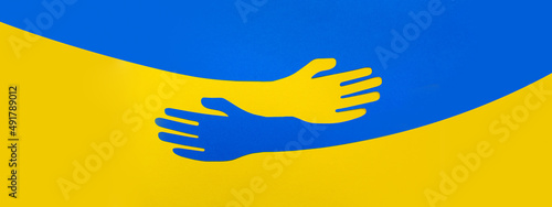 Fotografie, Tablou Support for Ukraine