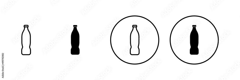 Bottle icons set. bottle sign and symbol Bottle icons set. bottle sign and symbol