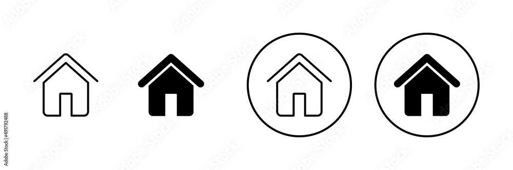 House icons set. Home sign and symbol House icons set. Home sign and symbol