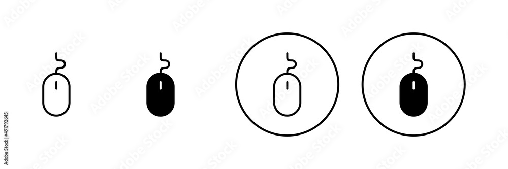 Mouse icons set. click sign and symbol. pointer icon vector. Mouse icons set. click sign and symbol. pointer icon vector.