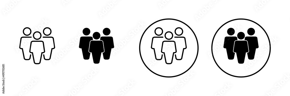 people icons set. person sign and symbol. User Icon vector people icons set. person sign and symbol. User Icon vector