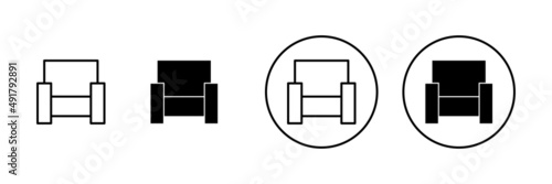 Sofa icons set. sofa sign and symbol. furniture icon