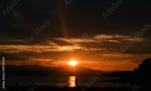 sunset at the sea