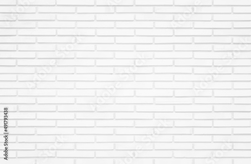 White grunge brick wall texture background seamless pattern grid decoretion.