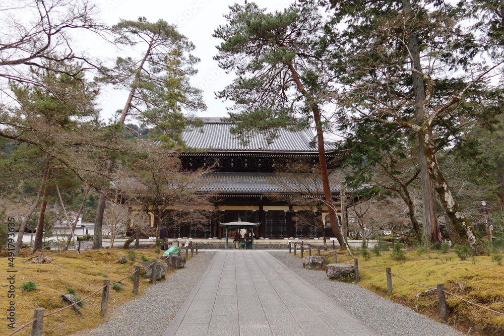 Ho-do Main Hall of Nanzen-ji Temple in Kyoto City in Japan 日本の京都市にある南禅寺法堂