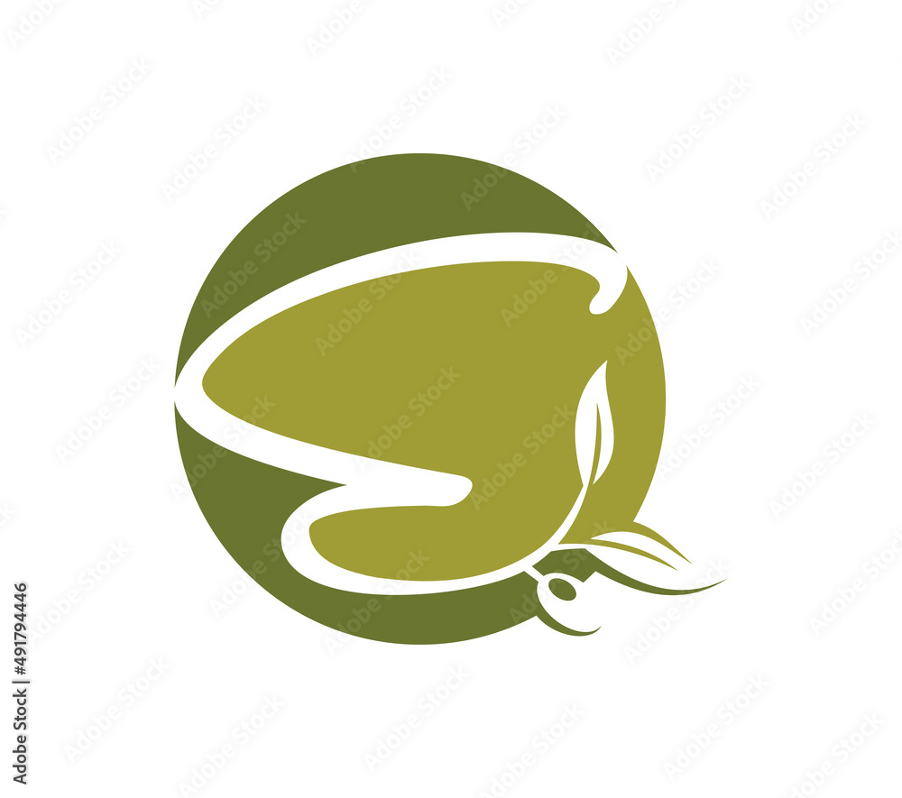 Grape Vine Monogram Initial Logo Letter E Grape Vine Monogram Initial Logo Letter E